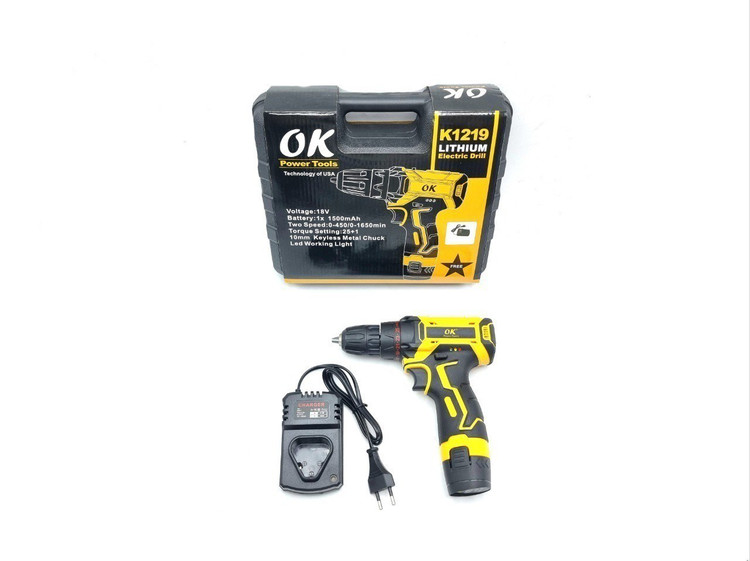 دریل شارژی پیچگوشتی OK مدل K1219