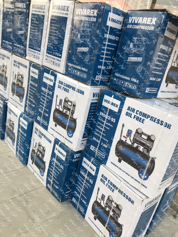 پمپ باد کمپرسور باد ۵۰ لیتر بیصدا ویوارکس مدل VR5022-SS