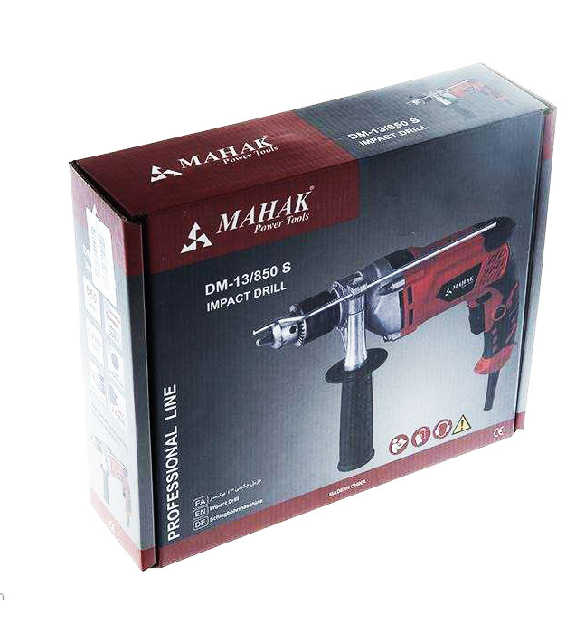 دریل چکشی نیم گیربکس ۱۳ محک مدل DM-13/850S