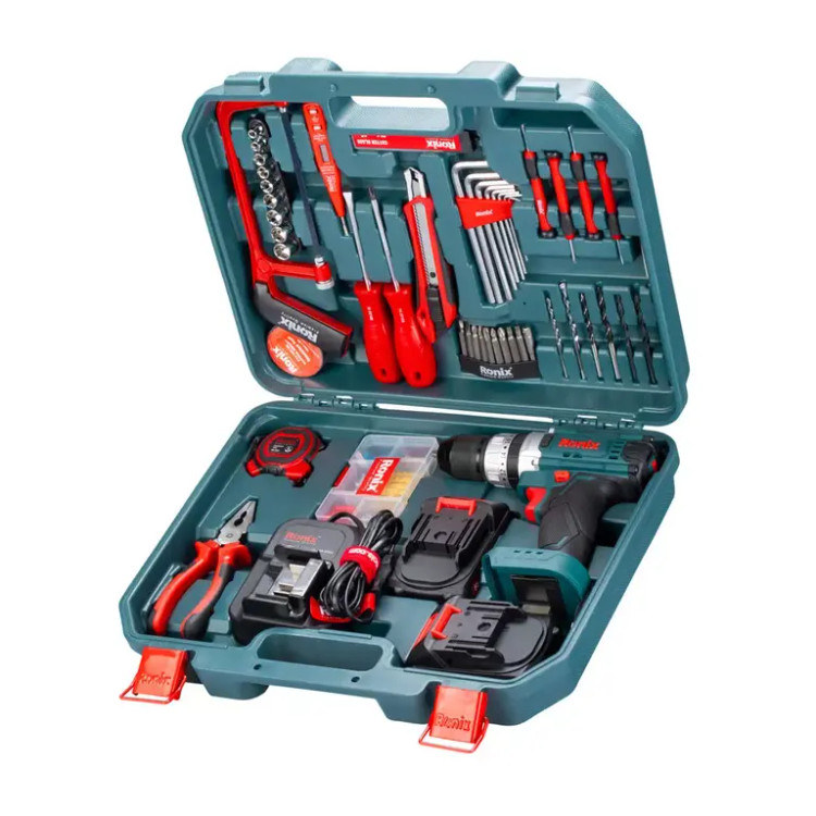 کیت دریل شارژی رونیکس مدل RS8620 دو باتری ۲۰ ولت