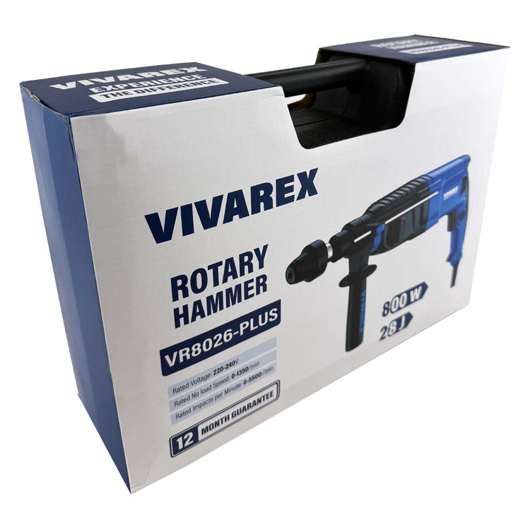 دریل بتن کن ۳ حالته ویوارکس با سه نظام اتوماتیک مدل VR8026PLUS _RH