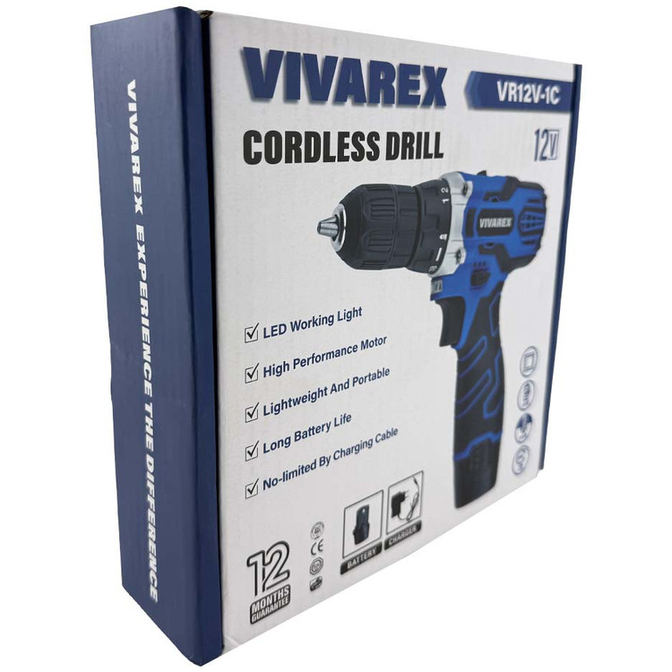 دریل شارژی ۱۲ ولت ویوارکس مدل VR12V-1C