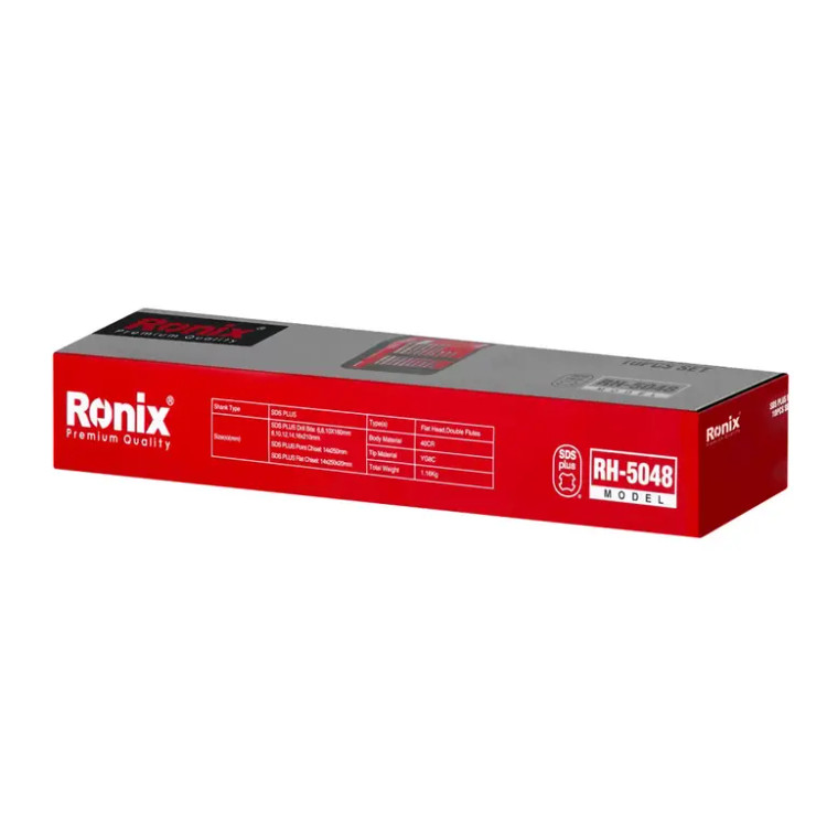 ست مته و قلم چهار شیار ۱۰ عددی رونیکس مدل RH5048