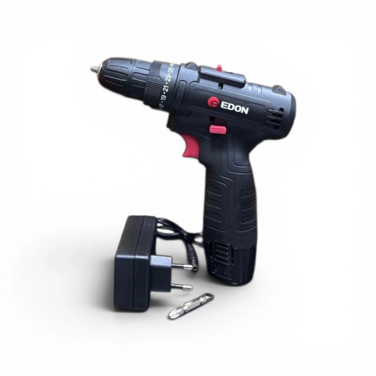 دریل شارژی ادون ۱۲ ولت تک باتری مدل ED-12C